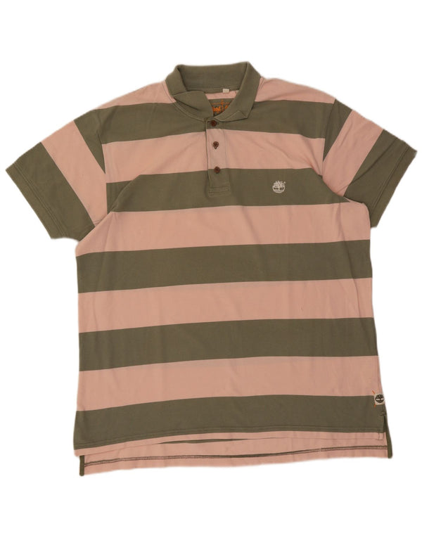 Timberland muška polo majica 2XL pamuk na zelene pruge