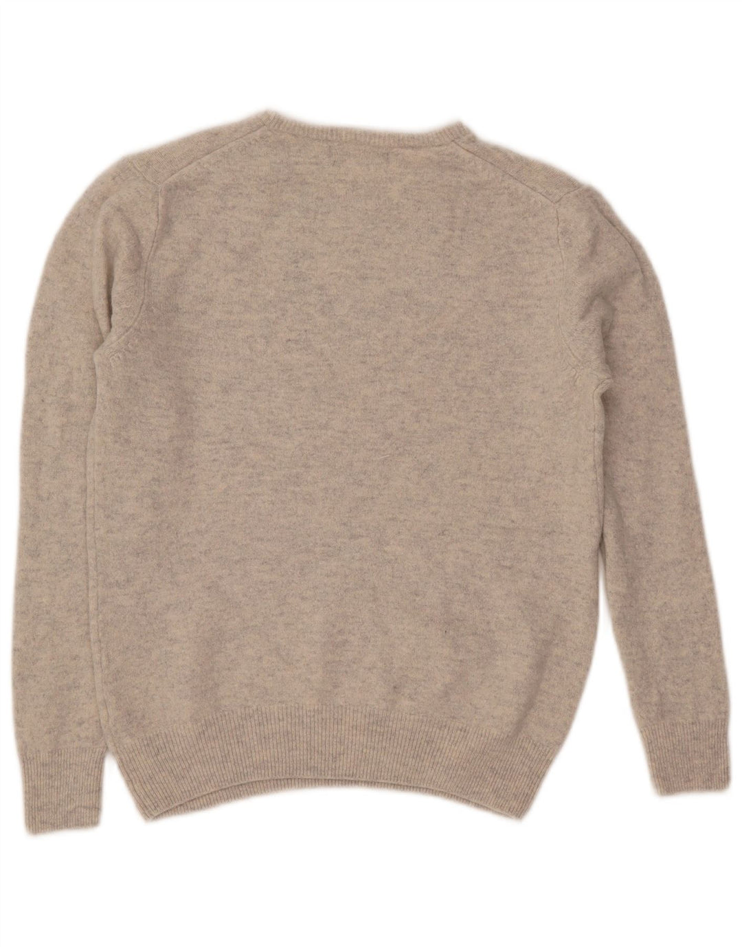 Marks & Spencer ženski džemper s okruglim izrezom UK 14 srednje sivo s pjegama