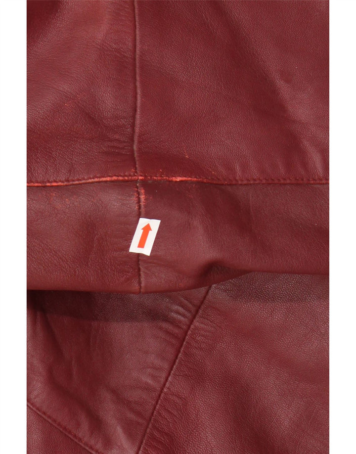 Preveliki ženski kožni kaput Barisal EU 48 2XL, kestenjasta koža