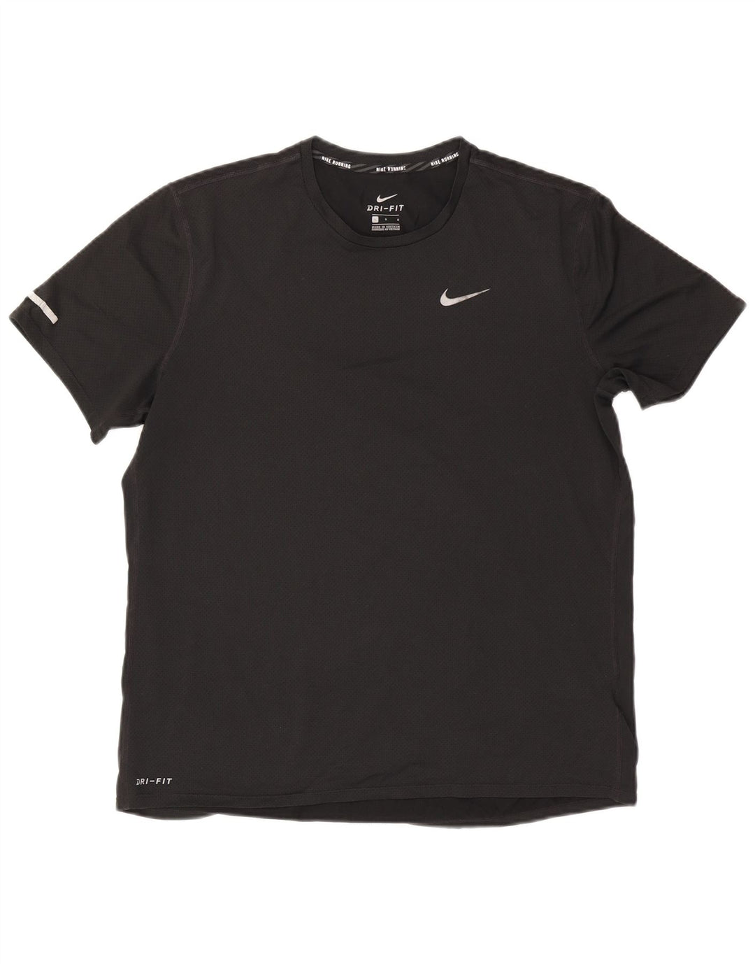 Nike Dri Fit majica kratkih rukava, veliki crni poliester