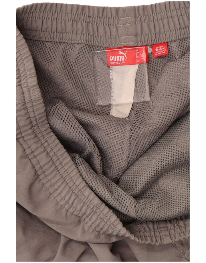 PUMA Mens Graphic Tracksuit Trousers Joggers Small  Grey