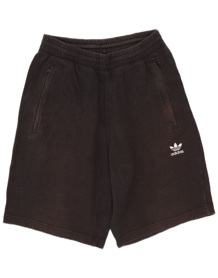Male crne pamučne muške sportske kratke hlače Adidas