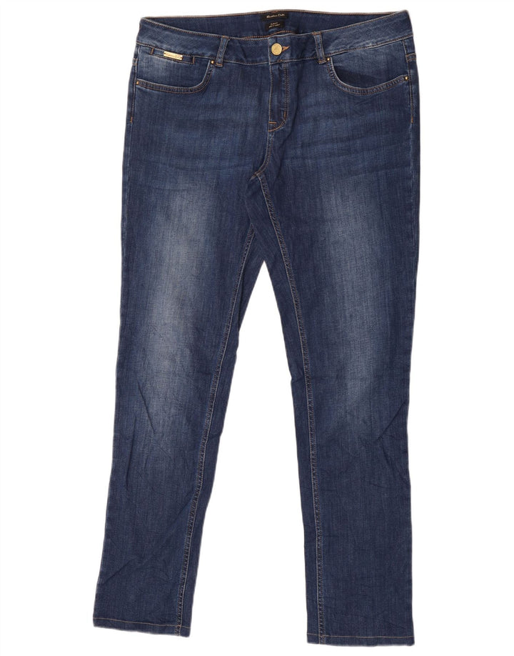 Ženske uske uske traperice Massimo Dutti W36 L31 tamnoplave