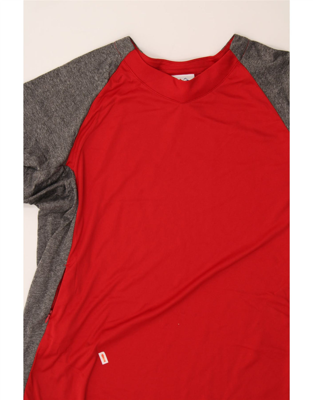 MAJESTIC Mens T-Shirt Top XL Red Colourblock Polyester Vintage Majestic and Second-Hand Majestic from Messina Hembry 