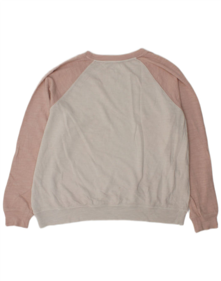 Marks & Spencer Ženska majica s kratkim rukavima UK 16 Large Off White Colourblock