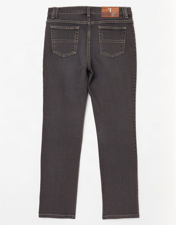 Trussardi Jeans Womens Straight W26 L28 Grey Cotton