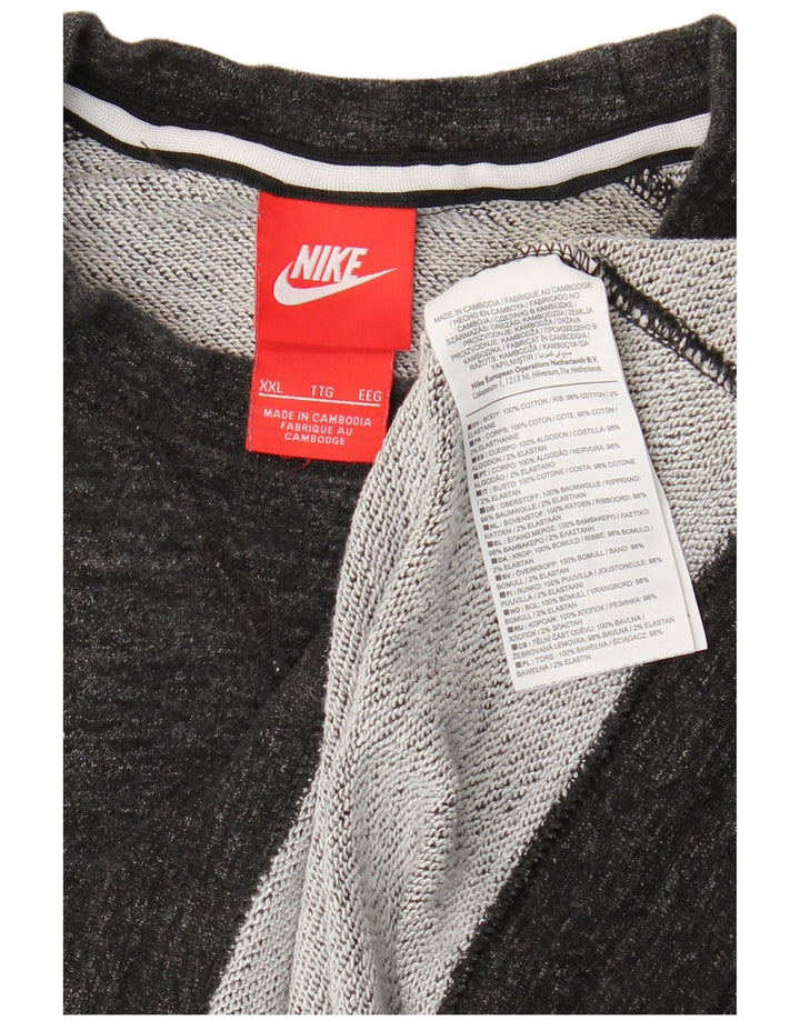 Nike muški džemper 2XL sivi flekasti pamuk