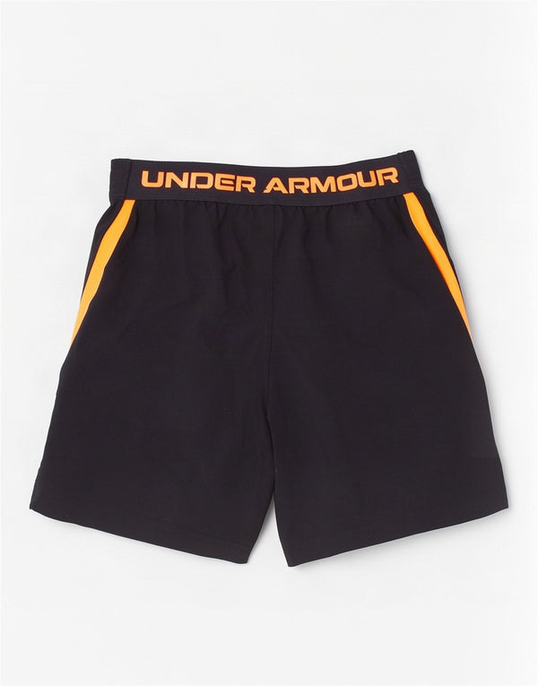 Under Armour Boys Graphic Sport Shorts 5-6 Years Black Colourblock