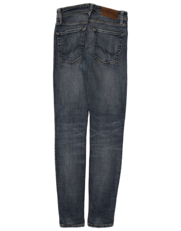 Jack & Jones Mens Skinny Jeans W28 L30 Blue Cotton