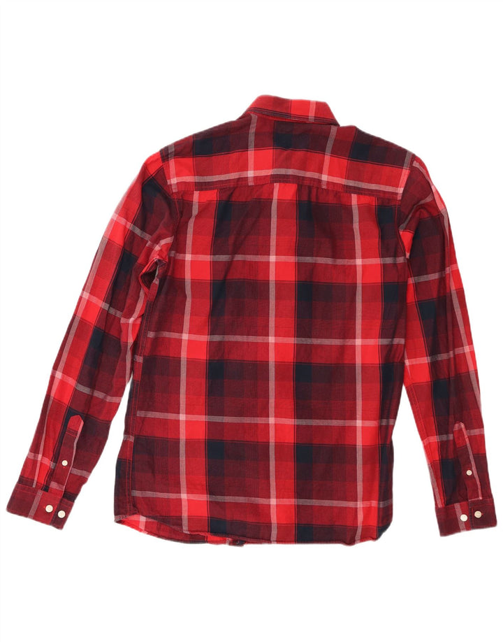 Jack & Jones muška košulja srednje crvene karirane pamučne boje