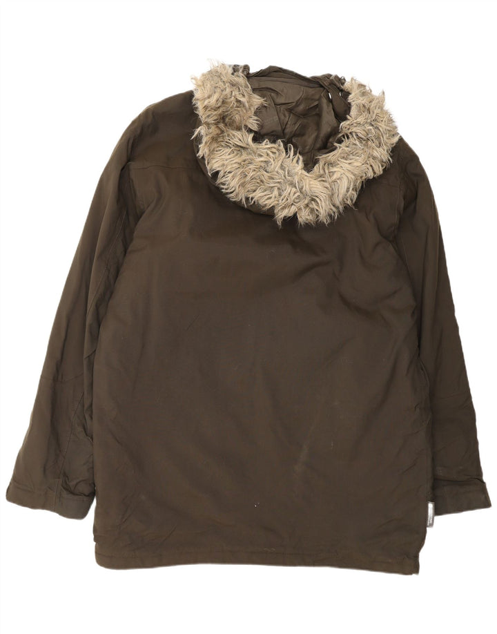 Mountain Warehouse muška parka jakna s kapuljačom UK 38 srednje smeđi najlon