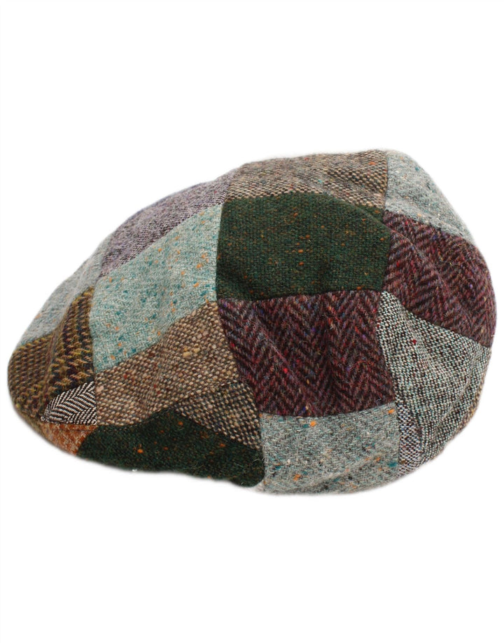Jonathan Richard Ženska ravna kapa velika raznobojna patchwork vunena klasična