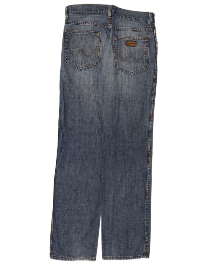 Wrangler muške ravne traperice regularnog kroja W32 L32 plavi pamuk