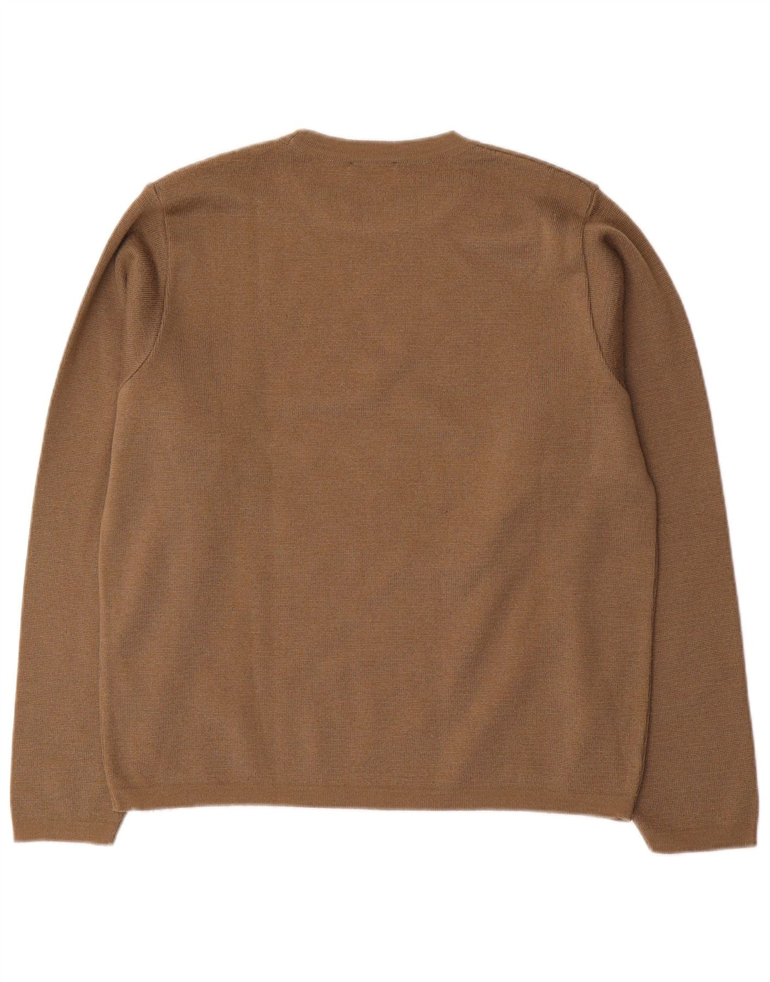 Trussardi Jeans muški džemper s okruglim izrezom srednje smeđe vune