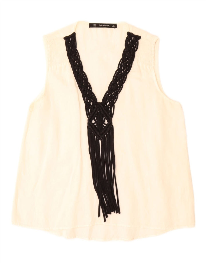 Zara ženska majica bez rukava UK 6 XS Bijela