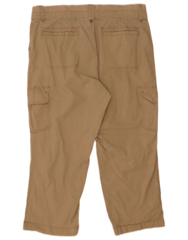 Lee ženske Cargo Capri hlače US 14 Large W32 L22 Bež Pamuk
