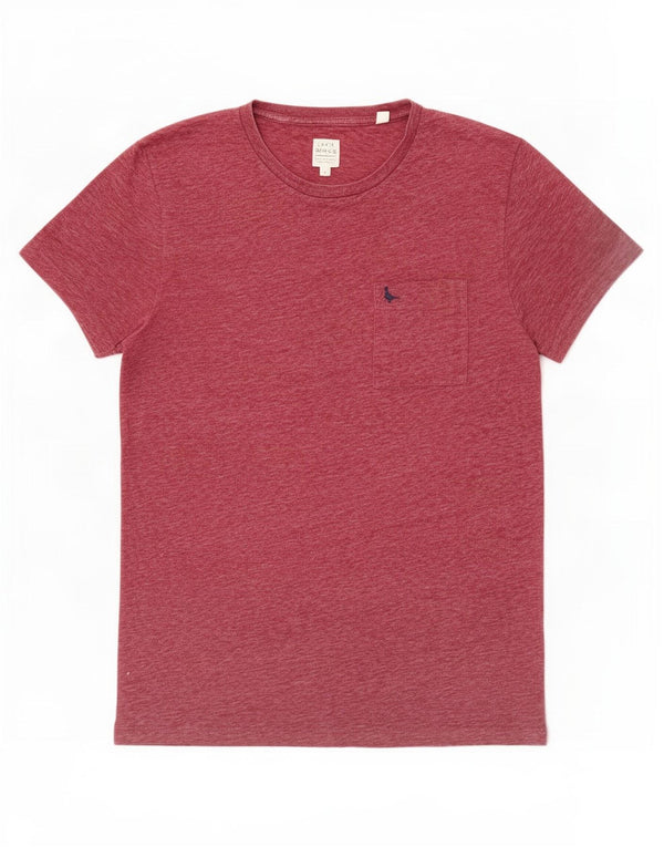 Jack Wills Muška majica kratkih rukava Srednji tamnocrveni flekasti pamuk