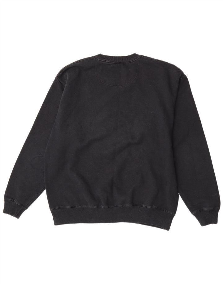 Veliki crni pamučni muški džemper s trenirkom Champion