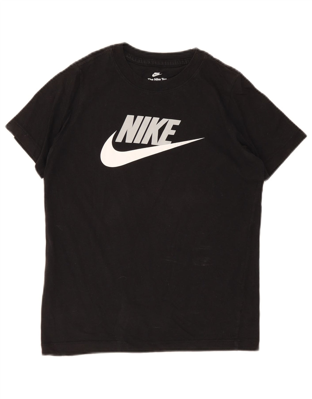 Nike Boys Graphic T-Shirt Top 10-11 Years Medium Black Pamuk
