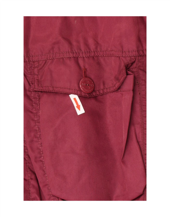 Vintage muška podstavljena bomber jakna UK 38, srednji bordo najlon