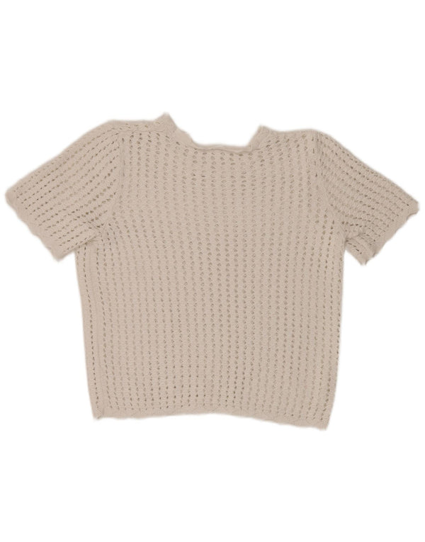 Gap ženska heklana bluza UK 14 Srednje bijela