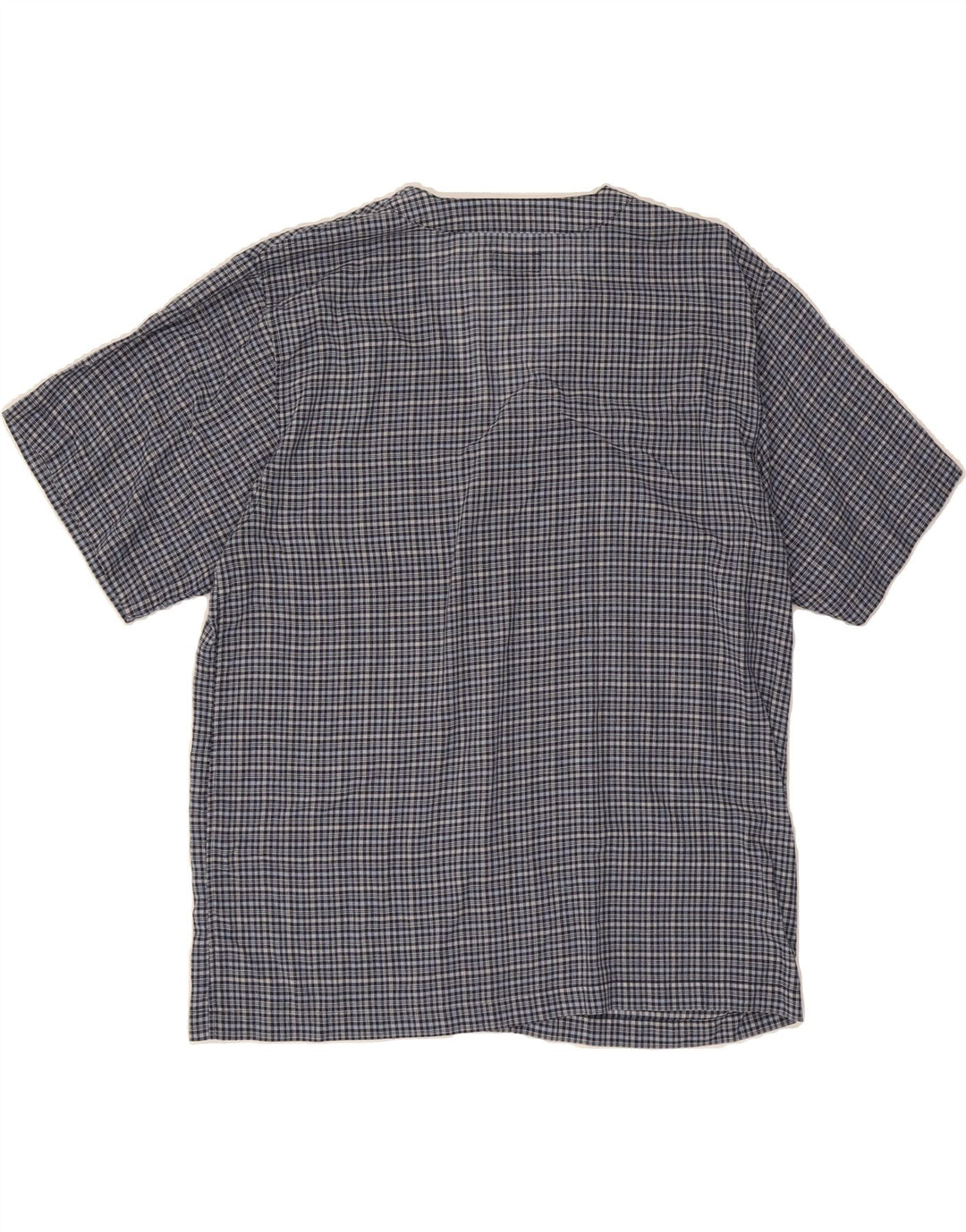 IZOD Mens Short Sleeve Shirt XL Blue Check Cotton Vintage Izod and Second-Hand Izod from Messina Hembry 