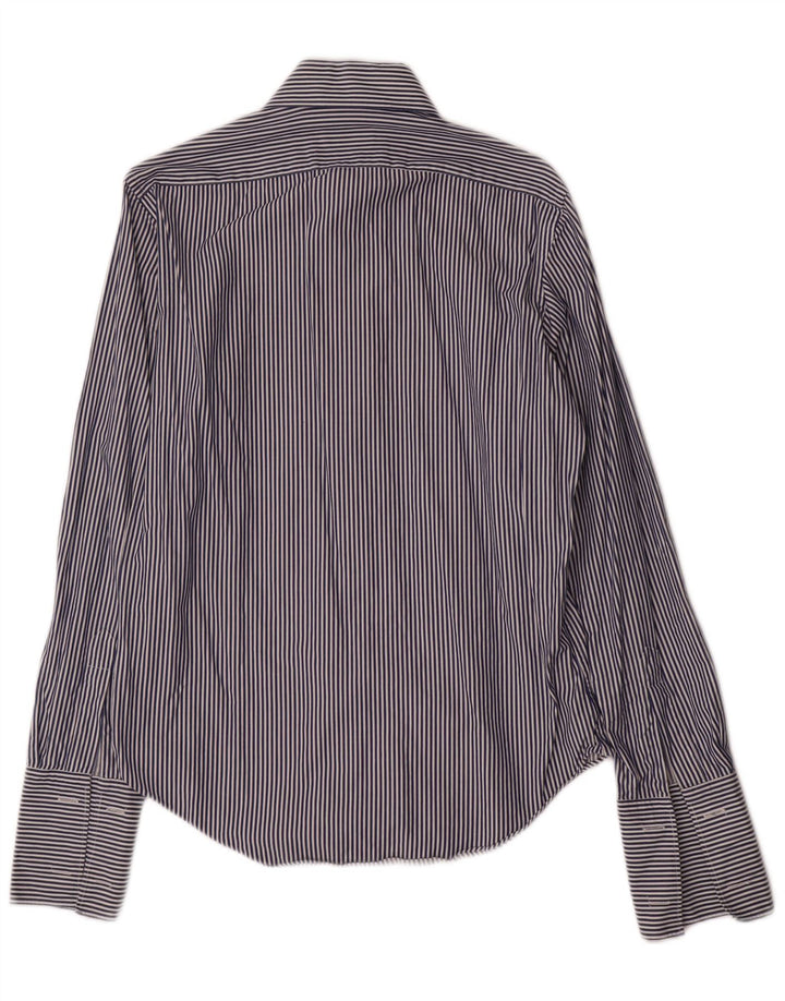 Massimo Dutti muška svečana košulja veličina 39 15 1/2 srednje tamnoplava na pruge
