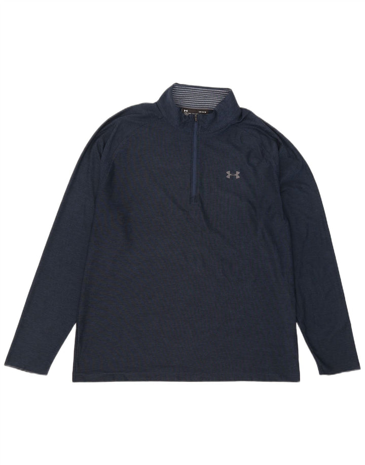 Under Armour muška majica s izrezom na patentni zatvarač Gornji dio velike trenirke tamnoplave boje