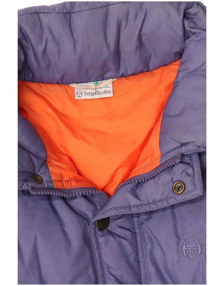 Sergio Tacchini muška podstavljena jakna s kapuljačom UK 40 Large Blue Polyamide