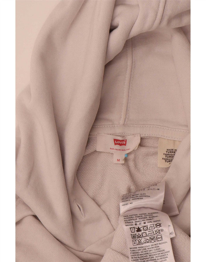 Levi's muška majica s kapuljačom srednje veličine, bež pamuk