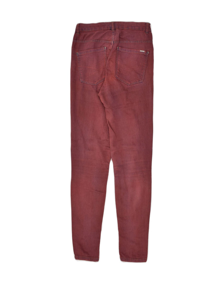 PULL & BEAR Womens Skinny Jeans EU 38 Medium W28 L30 Burgundy | Vintage Pull & Bear | Thrift | Second-Hand Pull & Bear | Used Clothing | Messina Hembry 