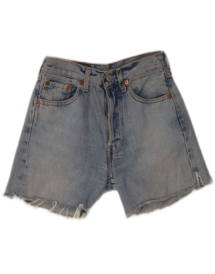 LEVI'S Womens 501 Denim Shorts W26 Small Blue