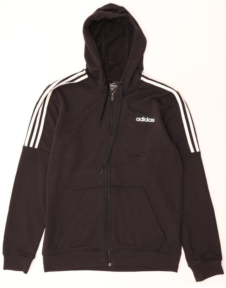 Adidas muška pulover s kapuljačom Climalite, srednji crni poliester