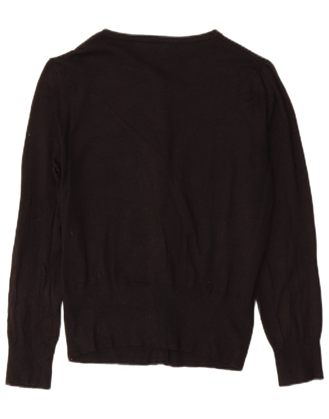 MARKS & SPENCER Womens Cardigan Sweater UK 14 Medium  Black Viscose