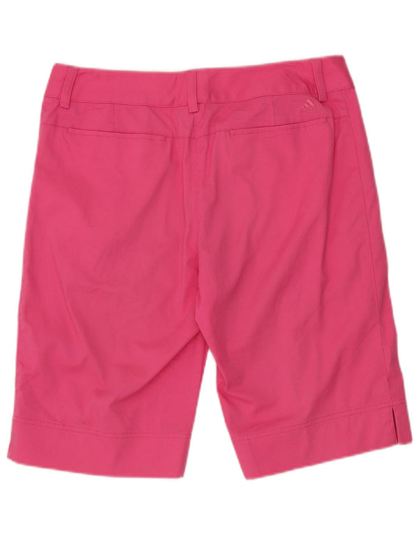 Adidas Womens Chino Shorts UK 10 Small W32 Pink Cotton