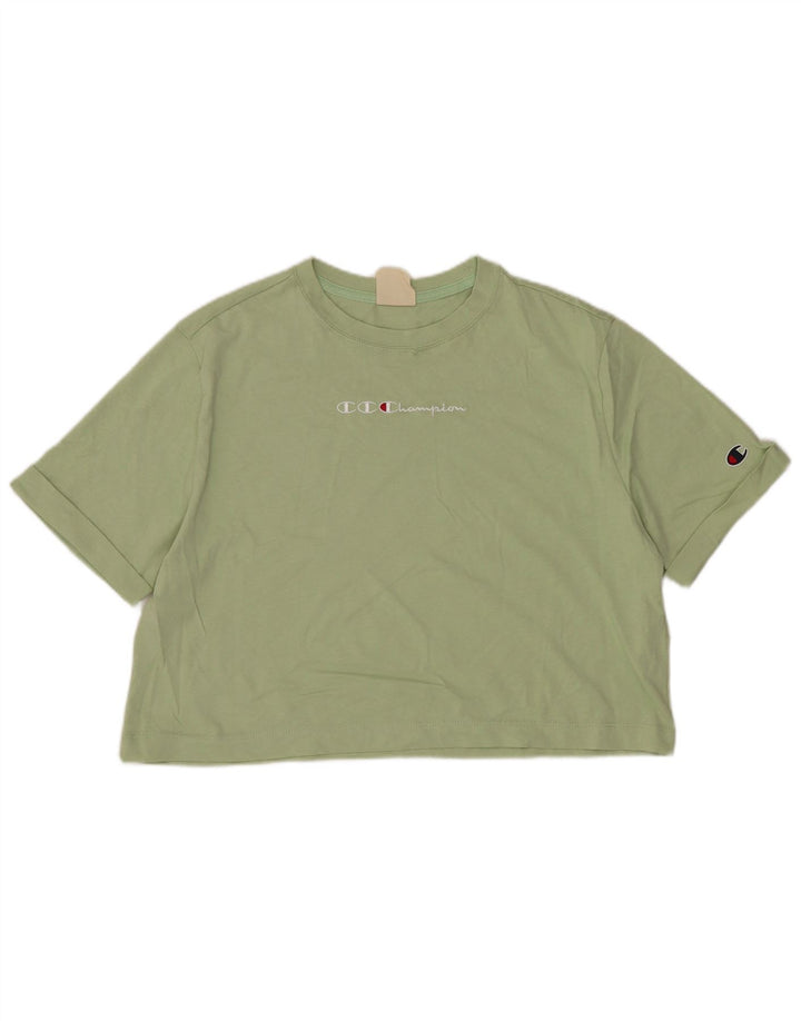Champion majica kratkih rukava s grafičkim motivima, UK 14, srednje zeleni pamuk