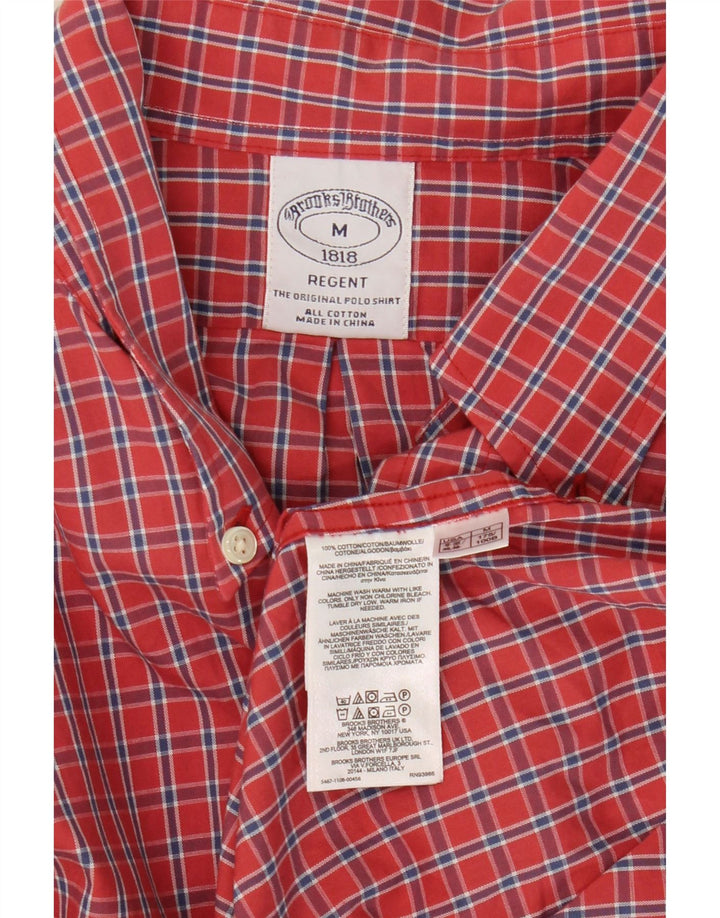 Brooks Brothers muška Regent košulja Srednji crveni karirani pamuk