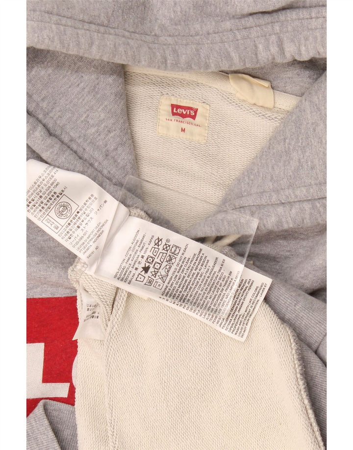 Levi's muška majica s kapuljačom s kapuljačom srednje sive boje s flekama