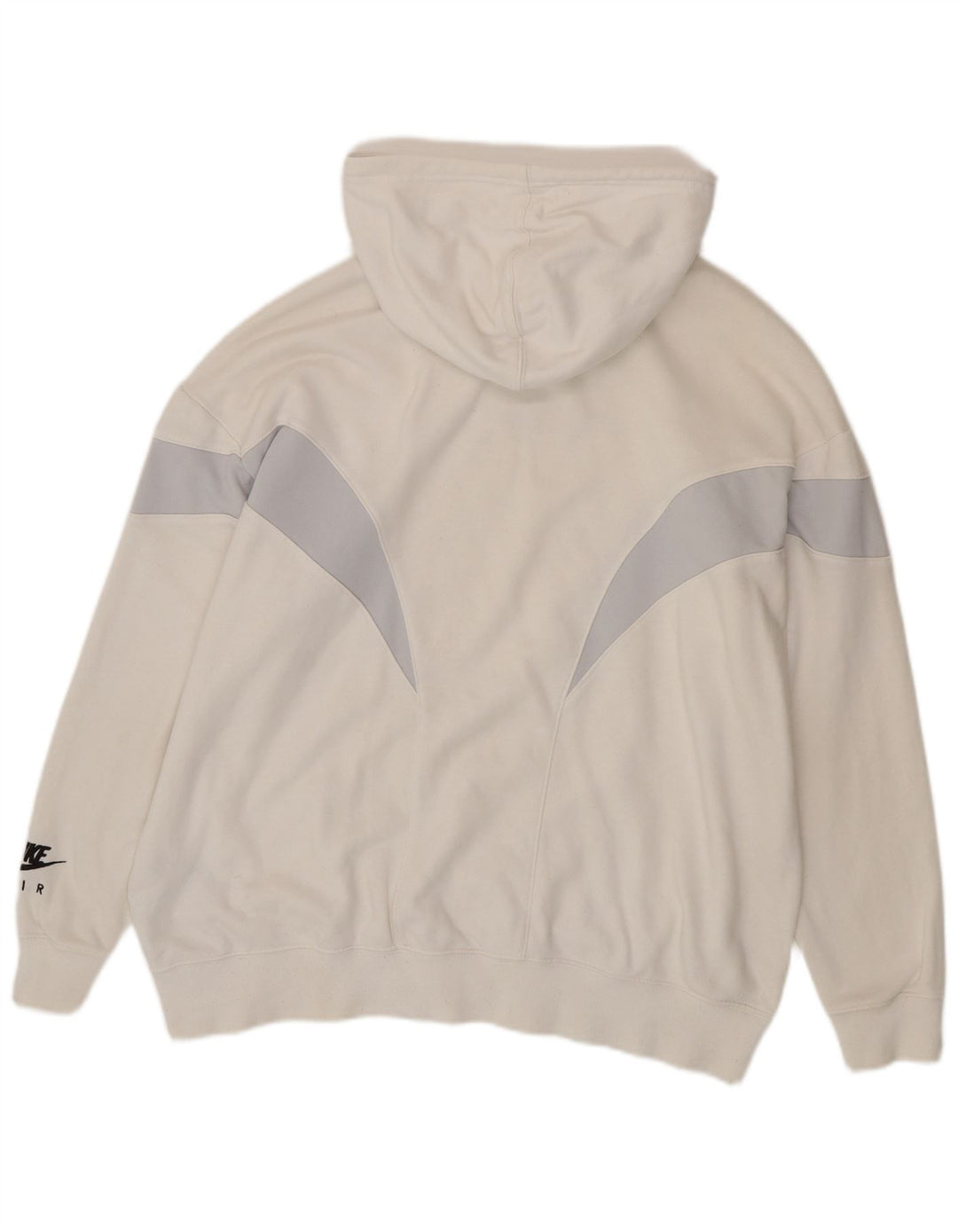 NIKE Ženska zračna prevelika majica s kapuljačom UK 14 srednje bijele boje