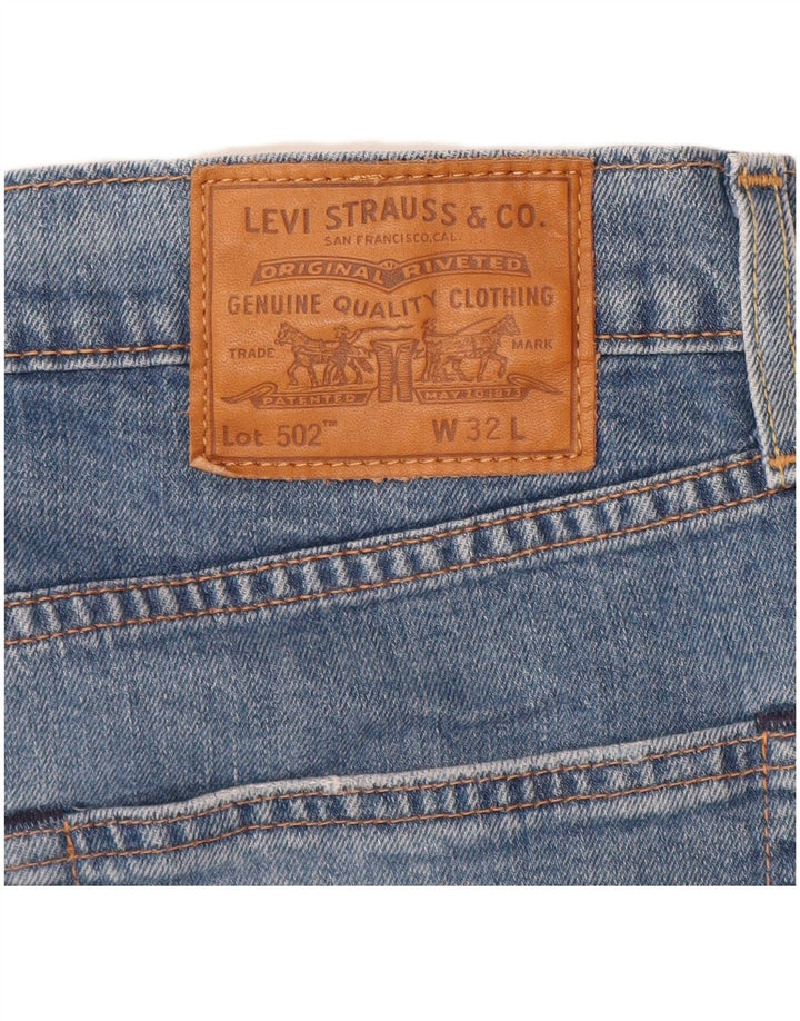 LEVI'S muške 502 traper kratke hlače W32 srednje plavi pamuk