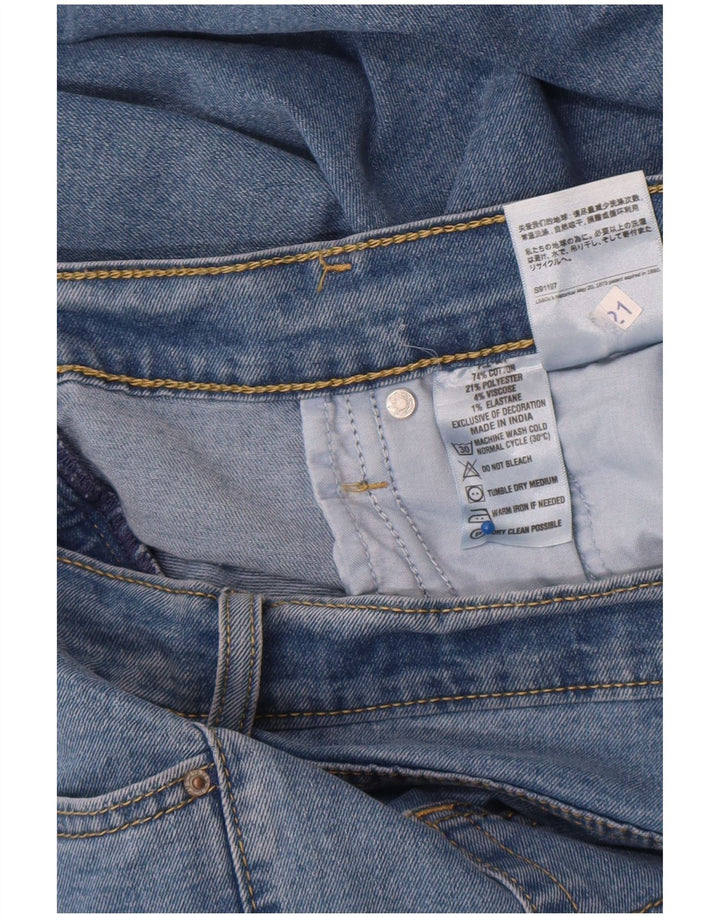 Levi's muške ravne traperice W34 L28 plavi pamuk