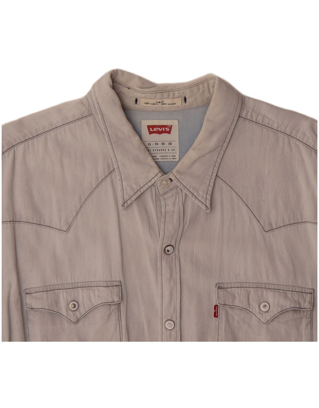 LEVI'S muška uska košulja XL plavi pamuk