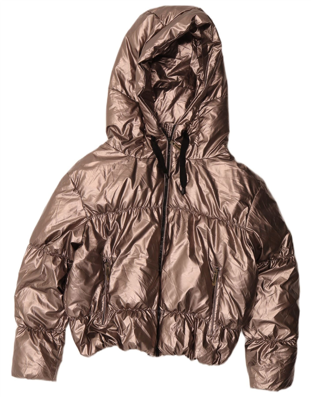 Carrera ženska podstavljena jakna s kapuljačom UK 14 srednje zlatne boje od poliestera