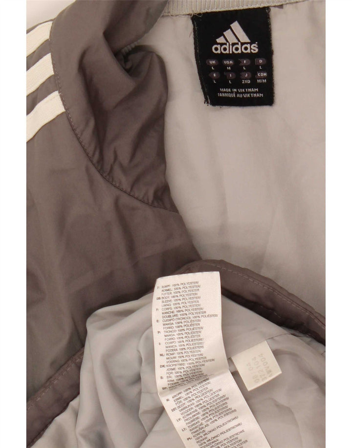 Adidas muška podstavljena jakna UK 40 Large Grey Colourblock poliester