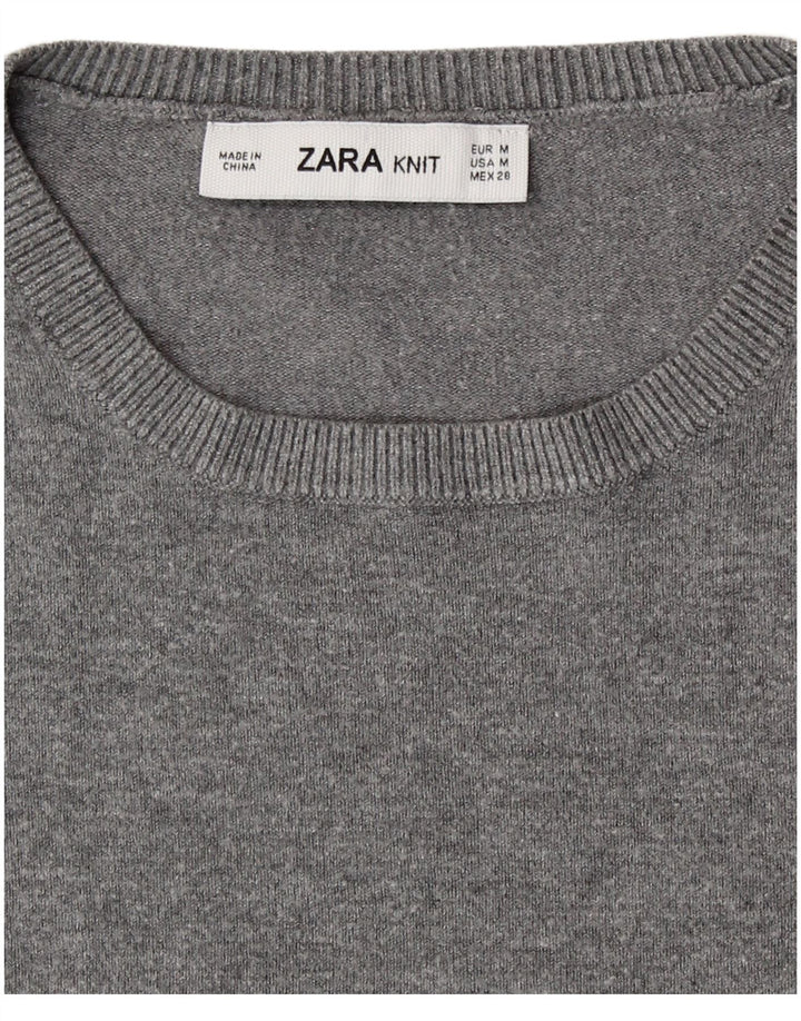 Zara ženski džemper s okruglim izrezom UK 12 srednje siva
