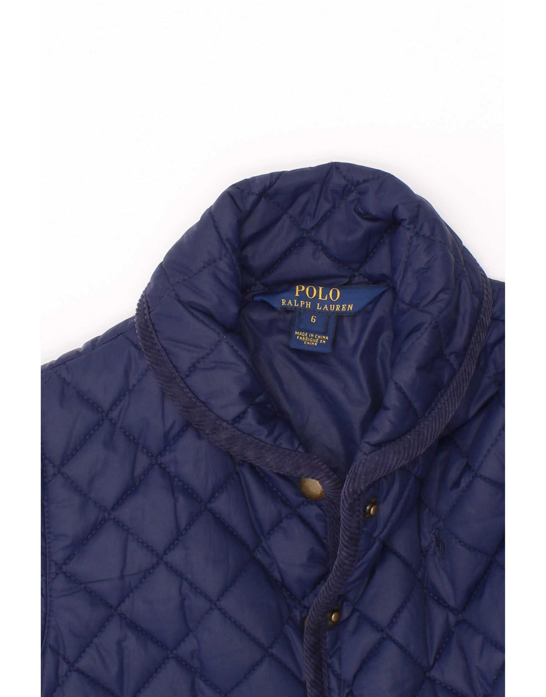 Prošivena jakna Polo Ralph Lauren za djevojčice 5-6 godina tamnoplava poliester