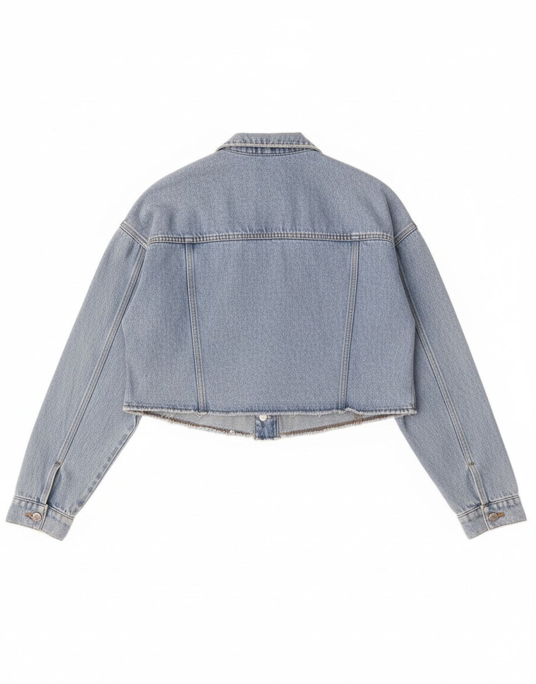 Esprit ženska kratka prevelika traper jakna UK 10 Small Blue Cotton
