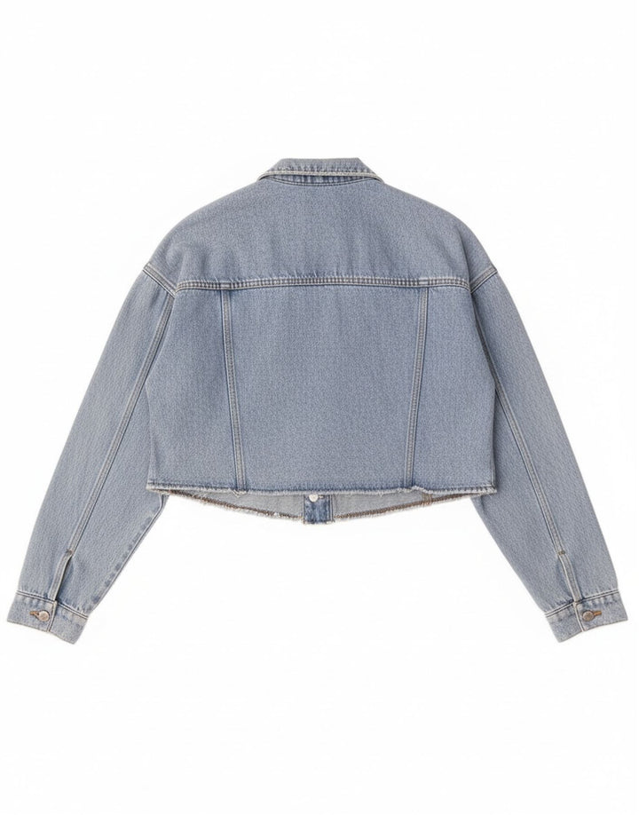 Esprit ženska kratka prevelika traper jakna UK 10 Small Blue Cotton