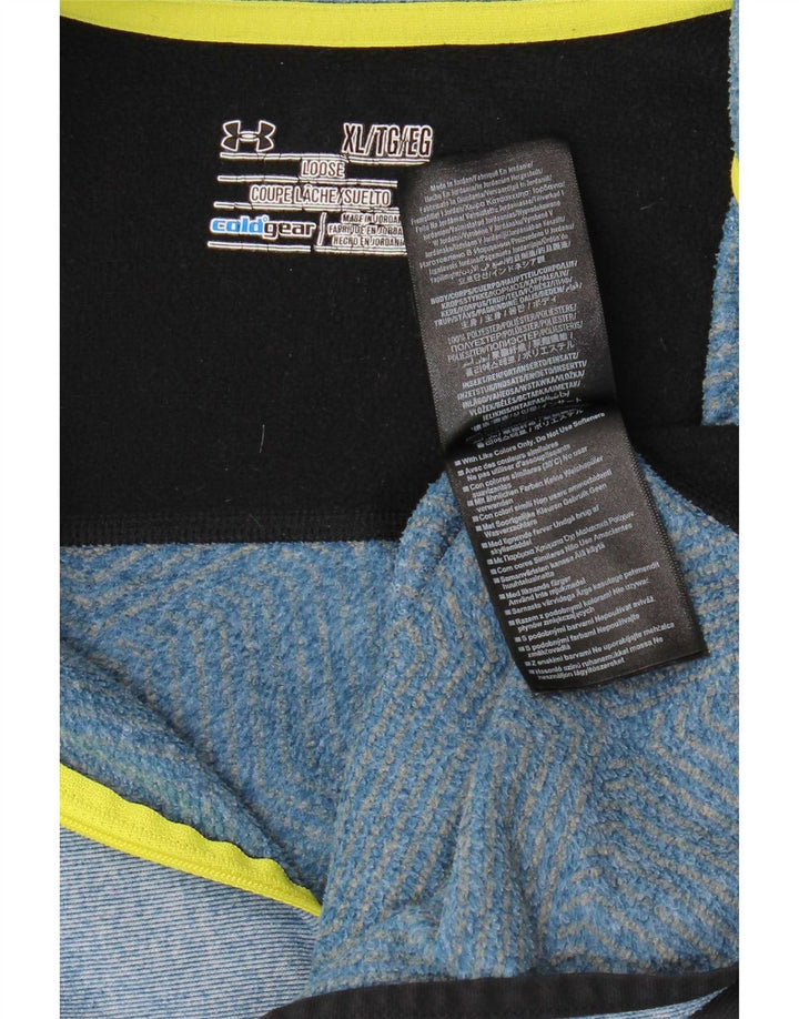 Under Armour muška majica s izrezom s patentnim zatvaračem XL poliester plave boje