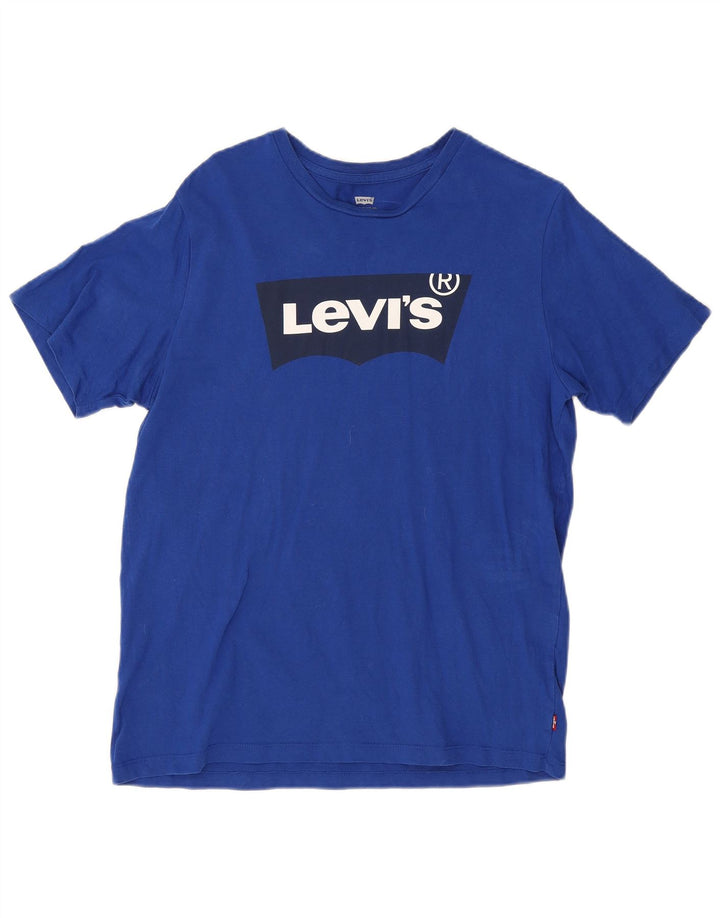 Levi's ženska majica kratkih rukava s grafičkim motivima UK 14 srednje plavi pamuk